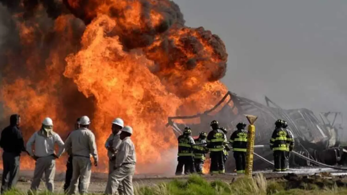 Accidente Pemex trabajadores